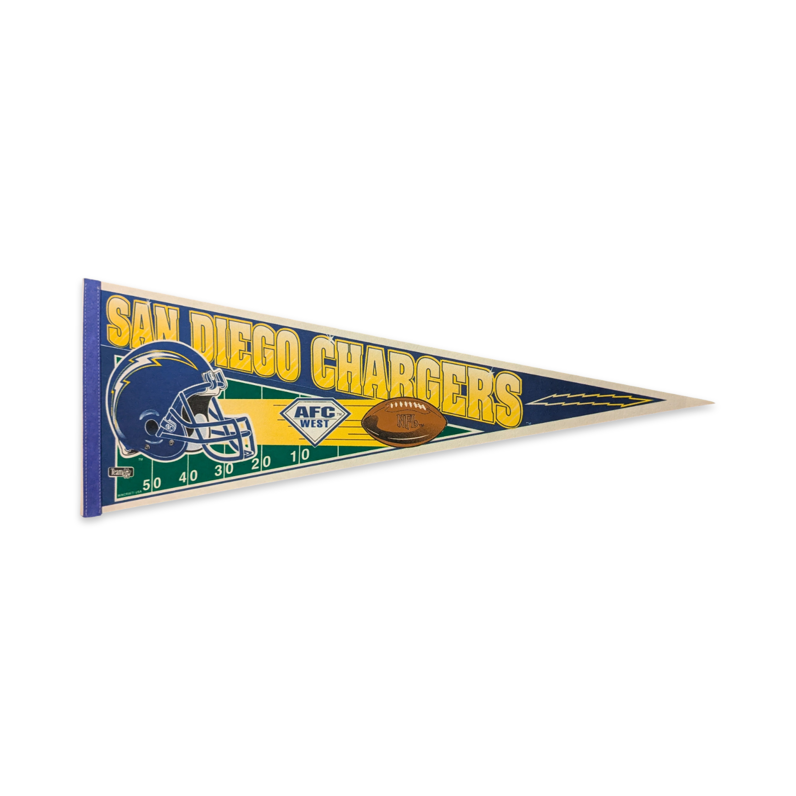 Fanion Wincraft San Diego Chargers Team NFL Football USA vintage Pennant